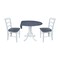 International Concepts 42 in. Dual Drop Leaf Dining Table with 2 Madrid LadderBack Chairs K05-42DP-C2-2 - alternate 4